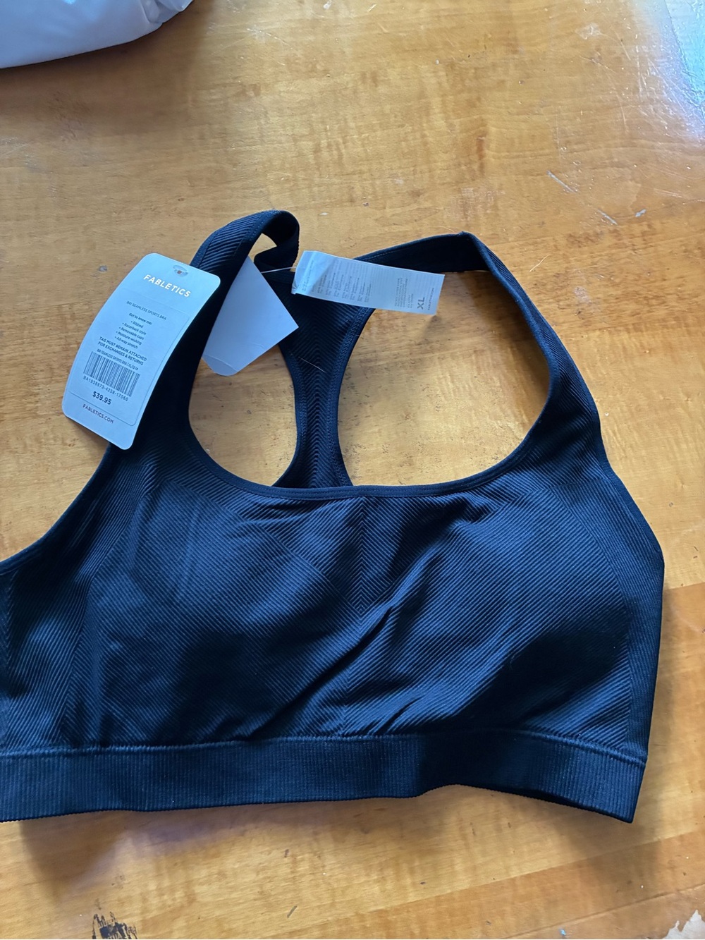 Fabletics Bri Seamless Sports Bra - Dark Navy